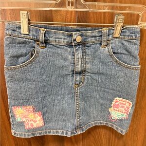 Girls Lilly Pulitzer Denim Skort, Size 8